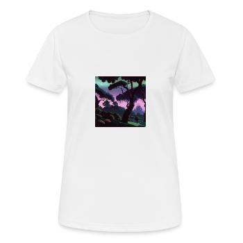 Verzauberte Natur - Frauen T-Shirt atmungsaktiv - Weiß - Vorne - AI Model Female 172 dark (172cm)
