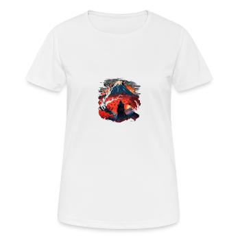 Die Schwarzen Lande - Frauen T-Shirt atmungsaktiv - Weiß - Vorne - AI Model Female 172 dark (172cm)
