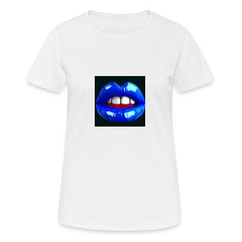 bouche bleue - T-shirt respirant Femme - blanc - Devant - AI Model Female 172 dark (172cm)