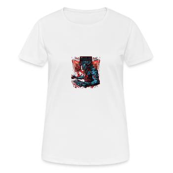 arcademon - Frauen T-Shirt atmungsaktiv - Weiß - Vorne - AI Model Female 172 dark (172cm)