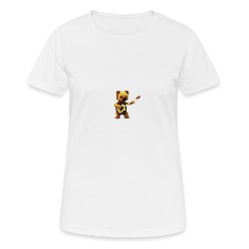 Pixelart Bärchen - Frauen T-Shirt atmungsaktiv - Weiß - Vorne - AI Model Female 172 dark (172cm)