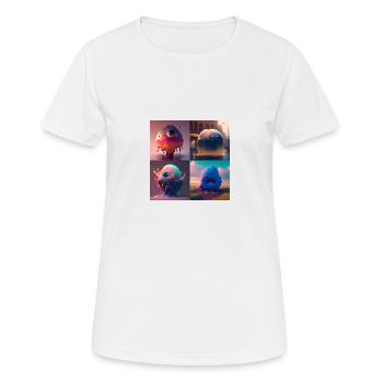 Aliens are coming - T-shirt respirant Femme - blanc - Devant - AI Model Female 172 dark (172cm)