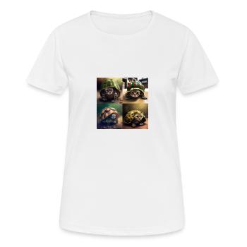 ai animals mix - T-shirt respirant Femme - blanc - Devant - AI Model Female 172 dark (172cm)