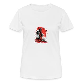Rote Hexe - Frauen T-Shirt atmungsaktiv - Weiß - Vorne - AI Model Female 172 dark (172cm)