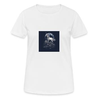 Licorne - T-shirt respirant Femme - blanc - Devant - AI Model Female 172 dark (172cm)