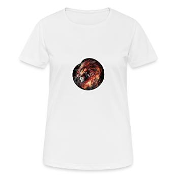 lion palette de feu - T-shirt respirant Femme - blanc - Devant - AI Model Female 172 dark (172cm)