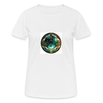 Surreales Gleichgewicht - Frauen T-Shirt atmungsaktiv - Weiß - Vorne - AI Model Female 172 dark (172cm)