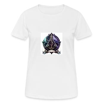 symbole occulte coloré - T-shirt respirant Femme - blanc - Devant - AI Model Female 172 dark (172cm)