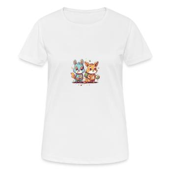 Tierisch gute Athleten - Frauen T-Shirt atmungsaktiv - Weiß - Vorne - AI Model Female 172 dark (172cm)