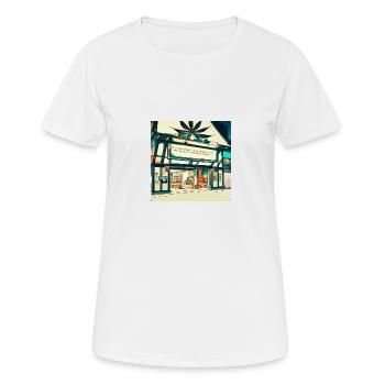 Club Weed moderne - T-shirt respirant Femme - blanc - Devant - AI Model Female 172 dark (172cm)