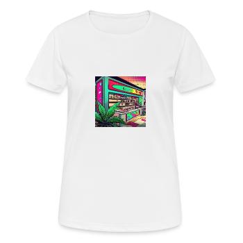 Légalisation moderne des clubs de mauvaises herbes - T-shirt respirant Femme - blanc - Devant - AI Model Female 172 dark (172cm)