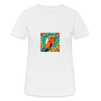Prost - Frauen T-Shirt atmungsaktiv - Weiß - Vorne - AI Model Female 172 dark (172cm)
