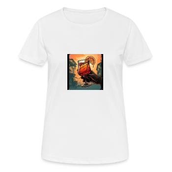 À votre santé - T-shirt respirant Femme - blanc - Devant - AI Model Female 172 dark (172cm)