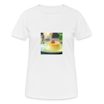 Vanillesosse in Pudding - Frauen T-Shirt atmungsaktiv - Weiß - Vorne - AI Model Female 172 dark (172cm)