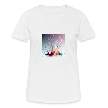 Splash art - T-shirt respirant Femme - blanc - Devant - AI Model Female 172 dark (172cm)