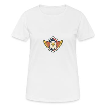 Weißkopfseeadler - Frauen T-Shirt atmungsaktiv - Weiß - Vorne - AI Model Female 172 dark (172cm)