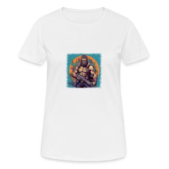 global peace awesome family geek disarmament - Women's Breathable T-Shirt - white - Front - AI Model Female 172 dark (172cm)