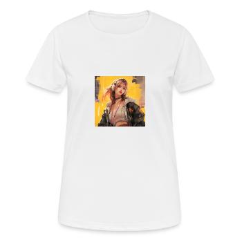 Japan Manga Women - Frauen T-Shirt atmungsaktiv - Weiß - Vorne - AI Model Female 172 dark (172cm)