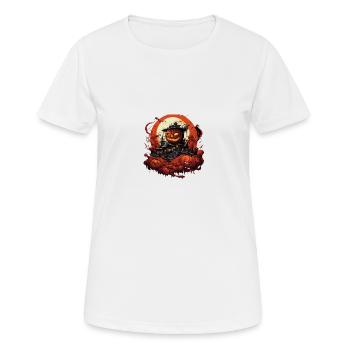 Halloween Haus - Frauen T-Shirt atmungsaktiv - Weiß - Vorne - AI Model Female 172 dark (172cm)