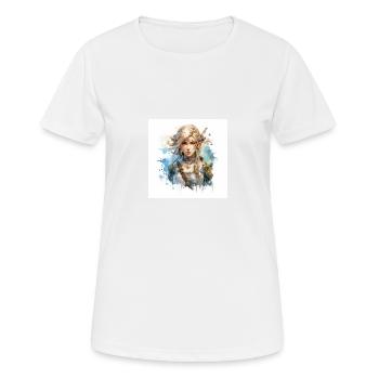 Gaming art tears of kingdom, ocorina of time,selda - Frauen T-Shirt atmungsaktiv - Weiß - Vorne - AI Model Female 172 dark (172cm)