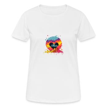 Welt der Vielfalt und Gleichberechtigung - Frauen T-Shirt atmungsaktiv - Weiß - Vorne - AI Model Female 172 dark (172cm)