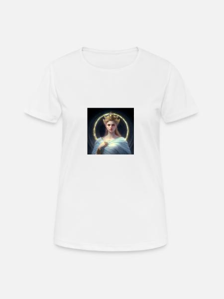 Die himmlische Aphrodite - Frauen T-Shirt atmungsaktiv - Weiß