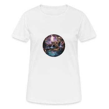 Enveloping star spells - Women's Breathable T-Shirt - white - Front - AI Model Female 172 dark (172cm)