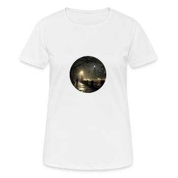 Mélancolie de la ville : regard poétique - T-shirt respirant Femme - blanc - Devant - AI Model Female 172 dark (172cm)