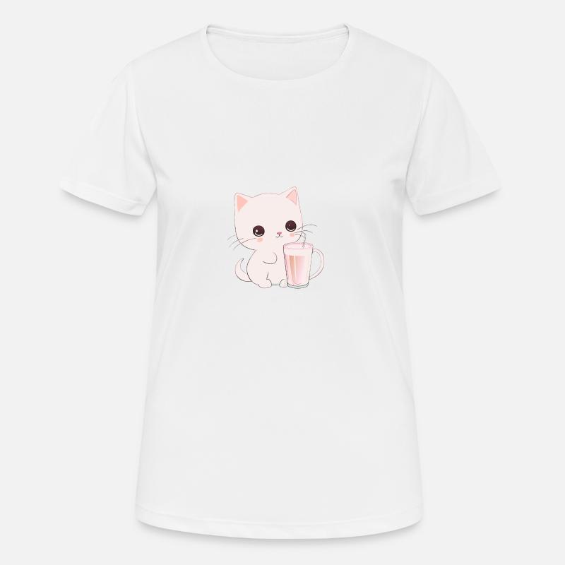 Cat - Women's Breathable T-Shirt - white