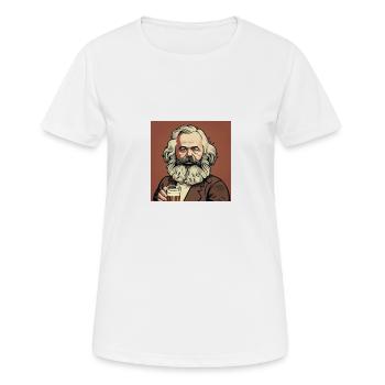 Karl Marx - Prost - Frauen T-Shirt atmungsaktiv - Weiß - Vorne - AI Model Female 172 dark (172cm)