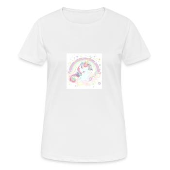 sweetUnicorn - Frauen T-Shirt atmungsaktiv - Weiß - Vorne - AI Model Female 172 dark (172cm)