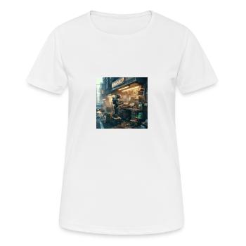 Futur atelier de réparation - T-shirt respirant Femme - blanc - Devant - AI Model Female 172 dark (172cm)