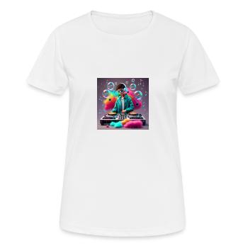 consoler - T-shirt respirant Femme - blanc - Devant - AI Model Female 172 dark (172cm)