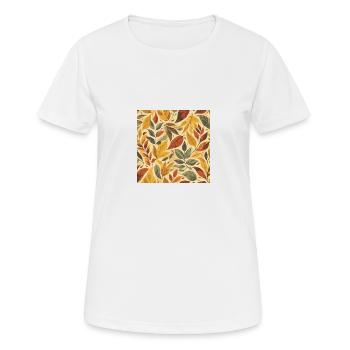 Buntes Herbst Laub - Frauen T-Shirt atmungsaktiv - Weiß - Vorne - AI Model Female 172 dark (172cm)