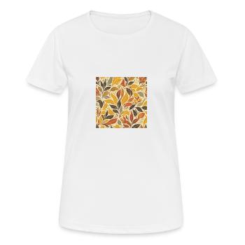 Buntes Herbst Laub - Frauen T-Shirt atmungsaktiv - Weiß - Vorne - AI Model Female 172 dark (172cm)