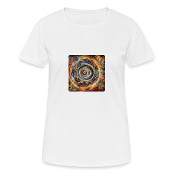 Image 9 - T-shirt respirant Femme - blanc - Devant - AI Model Female 172 dark (172cm)