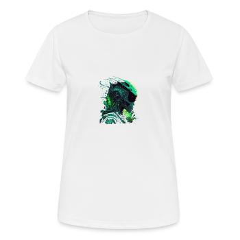 Außerirdischer Raum - Frauen T-Shirt atmungsaktiv - Weiß - Vorne - AI Model Female 172 dark (172cm)