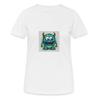 monster - Frauen T-Shirt atmungsaktiv - Weiß - Vorne - AI Model Female 172 dark (172cm)
