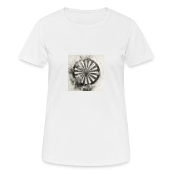 Dartboard Dartscheibe Winkingerschild - Frauen T-Shirt atmungsaktiv - Weiß - Vorne - AI Model Female 172 dark (172cm)