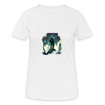 Spaceman - Women's Breathable T-Shirt - white - Front - AI Model Female 172 dark (172cm)