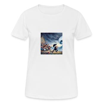Inspiration des motifs du t-shirt Storm P - T-shirt respirant Femme - blanc - Devant - AI Model Female 172 dark (172cm)