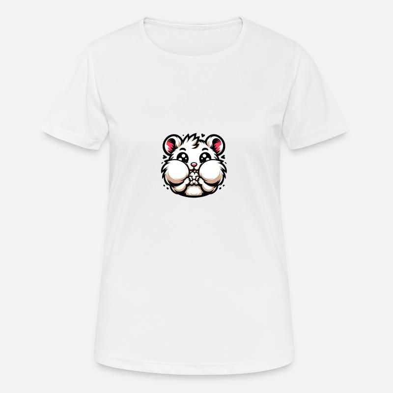 Hermann Hamsterbäckchen - Women's Breathable T-Shirt - white