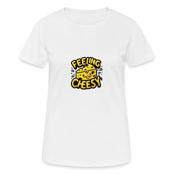 Feeling Cheesy - Women's Breathable T-Shirt - white - Front - AI Model Female 172 dark (172cm)