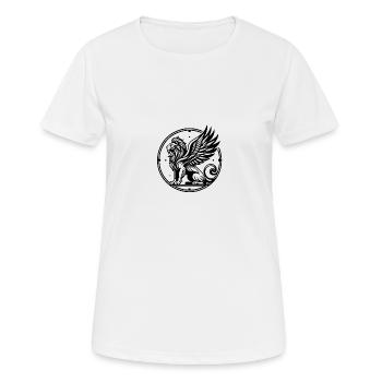 Greif - Frauen T-Shirt atmungsaktiv - Weiß - Vorne - AI Model Female 172 dark (172cm)
