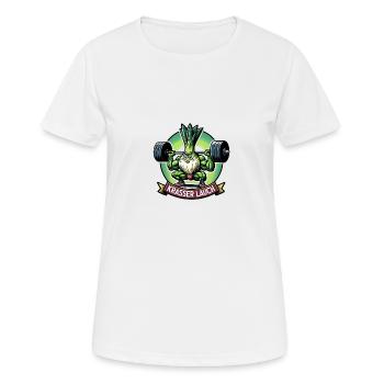 Krasser Lauch - Frauen T-Shirt atmungsaktiv - Weiß - Vorne - AI Model Female 172 dark (172cm)