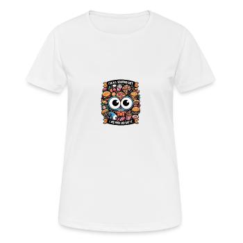 Je suis un régime de fruits de mer ! - T-shirt respirant Femme - blanc - Devant - AI Model Female 172 dark (172cm)