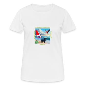 Planchou Waterman Windsurfer camarguais spots - T-shirt respirant Femme - blanc - Devant - AI Model Female 172 dark (172cm)