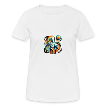 Gareth - T-shirt respirant Femme - blanc - Devant - AI Model Female 172 dark (172cm)