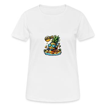 Feeling Pine - Frauen T-Shirt atmungsaktiv - Weiß - Vorne - AI Model Female 172 dark (172cm)