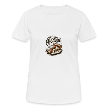 Slice of Heaven - Frauen T-Shirt atmungsaktiv - Weiß - Vorne - AI Model Female 172 dark (172cm)